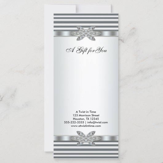 シルバーダイヤモンドのビジネス向けギフト券 (正面)