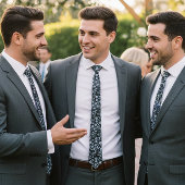 シルバーダイヤモンドグリッターきらきら光るライン ネクタイ