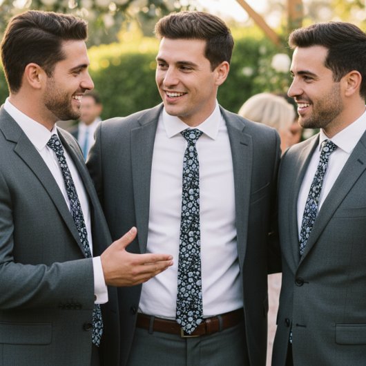 シルバーダイヤモンドグリッターきらきら光るライン ネクタイ