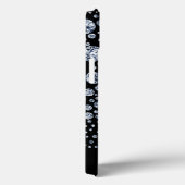 シルバーダイヤモンドグリッターきらきら光るライン Case-Mate iPhoneケース (裏面 / 右)