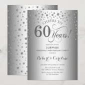 シルバーダイヤモンドサプライズ60周年パーティー 招待状 (正面/裏面)