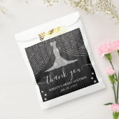 シルバーダイヤモンドドレスオンブラックウッドSweet sixteen フェイバーバッグ (封をした状態)