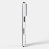 シルバーダイヤモンドパターンの白いペルシャ猫 Case-Mate iPhoneケース (裏面 / 右)