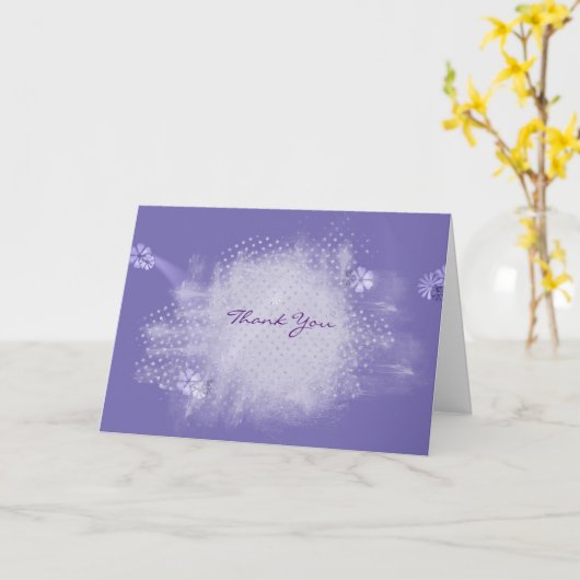 シルバーダイヤモンド感謝してい抽象芸術ユー カード (黄色い花)