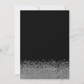 シルバーダイヤモンド、エッフェル塔 ブラック キンセアニエラ 招待状 (裏面)