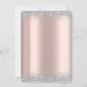 シルバーダイヤモンド バルーン ローズゴールドのキンセアラ 招待状 (裏面)