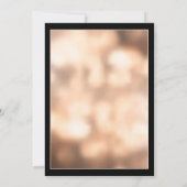 シルバーダイヤモンド、ローズゴールドの結婚記念日 招待状 (裏面)