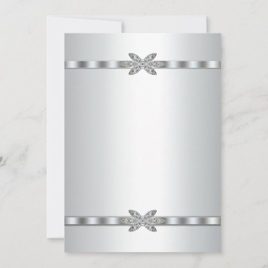 シルバーダイヤモンド 25周年パーティー 招待状 (裏面)