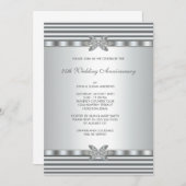 シルバーダイヤモンド 25周年パーティー 招待状 (正面/裏面)