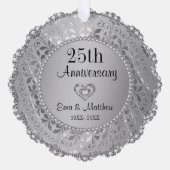 シルバーダイヤ結婚モンド25周年 オーナメントカード (正面)