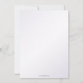 シルバーダスティブルースパークルドレスキンセアニェラ 招待状 (裏面)