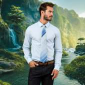 シルバーダスティブルートーンオントーンタイストライプのプ ネクタイ