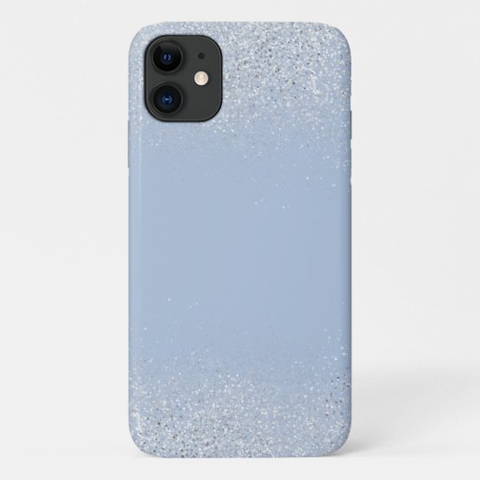 シルバーダストとシルバー・ブルーケース Case-Mate iPhoneケース (裏面)