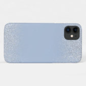 シルバーダストとシルバー・ブルーケース Case-Mate iPhoneケース (裏面(横))