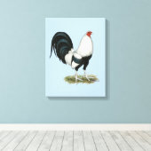 シルバーダックウィングガメコック キャンバスプリント (インサイチュ (ウッドフロア))