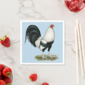 シルバーダックウィングガメコック スタンダードカクテルナプキン (インサイチュ)