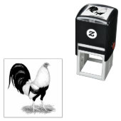 シルバーダックウィングガメコック セルフインキングスタンプ (インサイチュ)