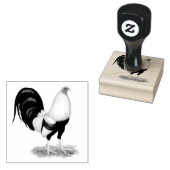 シルバーダックウィングガメコック ラバースタンプ (押印)