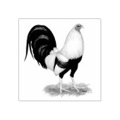 シルバーダックウィングガメコック ラバースタンプ (インプリント)