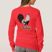 シルバーダックウィングガメコック Tシャツ (裏面)