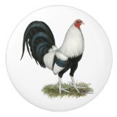 シルバーダックウィングゲームコック セラミックノブ (正面)