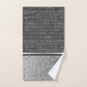 シルバーダマスクのエジプト象形文字バスタオルセット バスタオルセット (ハンドタオル)