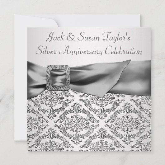 シルバーダマスクシルバー25周年記念パーティー 招待状 (正面)
