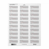 シルバーダマスクピンクモノグラム結婚ズ住所 シール (フルシート)