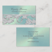 シルバーダマスク付きアクア 名刺 (正面/裏面)