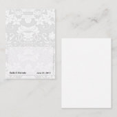 シルバーダマスク座席表 プレイスカード (正面/裏面)