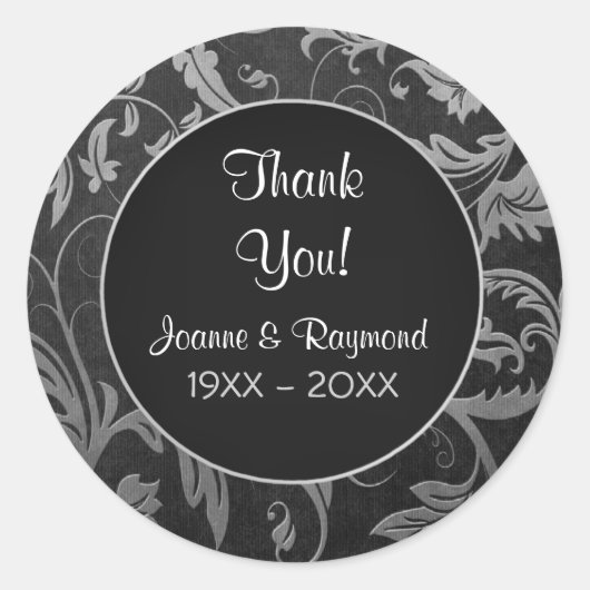 シルバーダマスク25周年記念 – ありがとう ラウンドシール (正面)