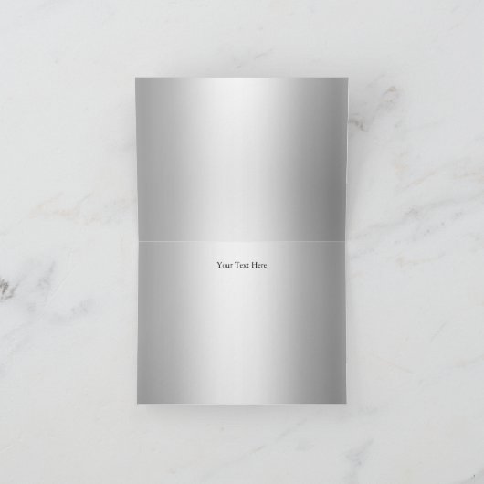 シルバーダマスク25結婚周年記念 サンキューカード (内部)