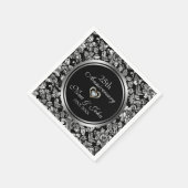 シルバーダマスク スタンダードカクテルナプキン (角)