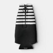 シルバーダービーレースホース白黒ストライプ ボトルクーラー (裏面)