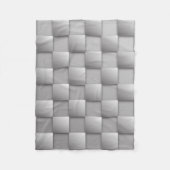 シルバーチェッカーフリースブランケット フリースブランケット (正面)