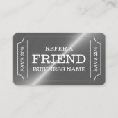 シルバーチケットスタイル紹介カード エンクロージャーカード (正面)