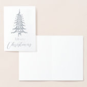 シルバーチャイノジュリーパゴダクリスマスツリーの箔 箔カード (ディスプレー)