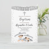 シルバーツインボーイとガールバプテスマ 招待状 (スタンド正面)