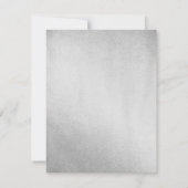 シルバーツキセドメンズ50歳の誕生日パーティーへの招待 招待状 (裏面)