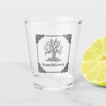 シルバーツリ不気味ーハロウィーン