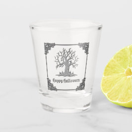 シルバーツリ不気味ーハロウィーン ショットグラス