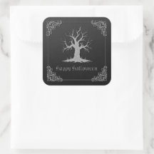 シルバーツリ不気味ーハロウィーン