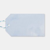 シルバーティアラライトブルーフローラキンセアニェラパーティー ギフトタグ (裏面横)