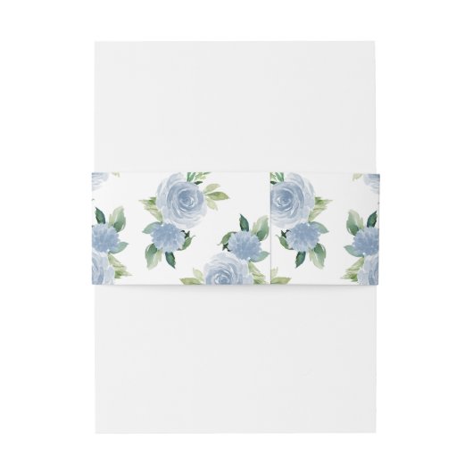 シルバーティアラライトブルーフローラキンセアニェラ 招待状ベリーバンド (裏面例)