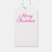 シルバーティンセルツリーとヴィンテージクリスマスオーナメント ギフトタグ (裏面)