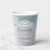 シルバーティール（緑がかった色）ジュエリドティアラキンセアニラ 紙コップ (裏面)