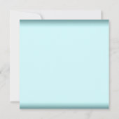 シルバーティール（緑がかった色）ブルーSweet sixteenバースデーパーティー 招待状 (裏面)