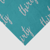 シルバーティール(緑がかった色)30バースデーパーティーグリッター"Thirty" 薄葉紙 (詳細)