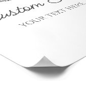 シルバーディスコカスタムボール文字パーティー標識 ポスター (角)