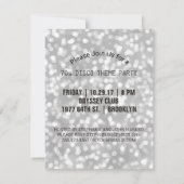 シルバーディスコダンスパーティー | レトロ70のテーマパーティー 招待状 (裏面)